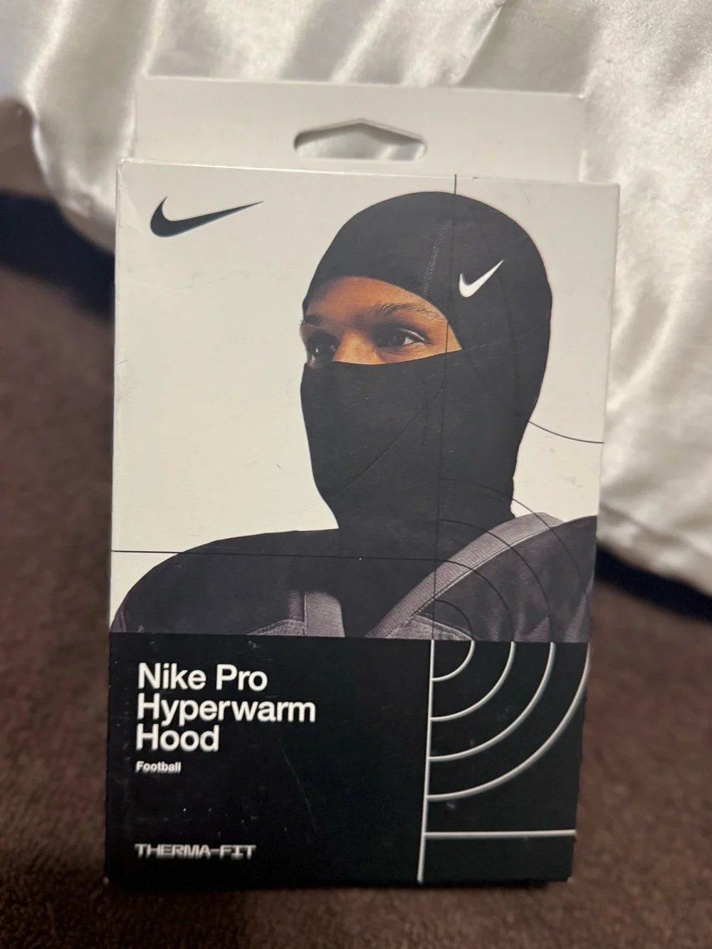 Nike Black Pro Hyperwarm Hooded Face Mask - Football